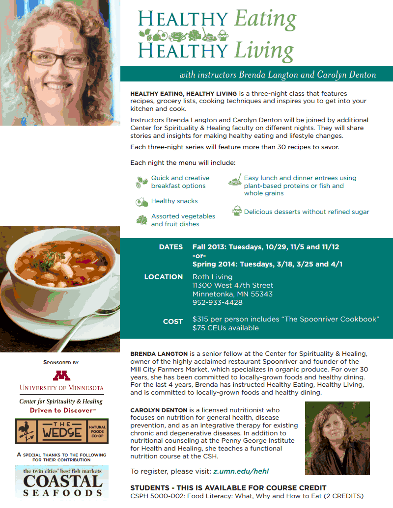 Fall Cooking Classes with Brenda Langton of Spoonriver Minneapolis Riverfront News